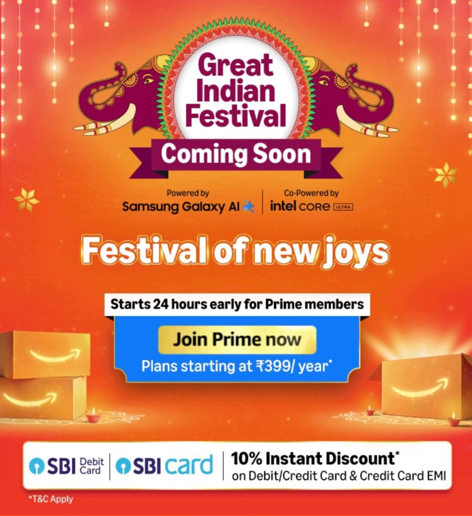 Amazon Great Indian Festival Sale 2025 SBI