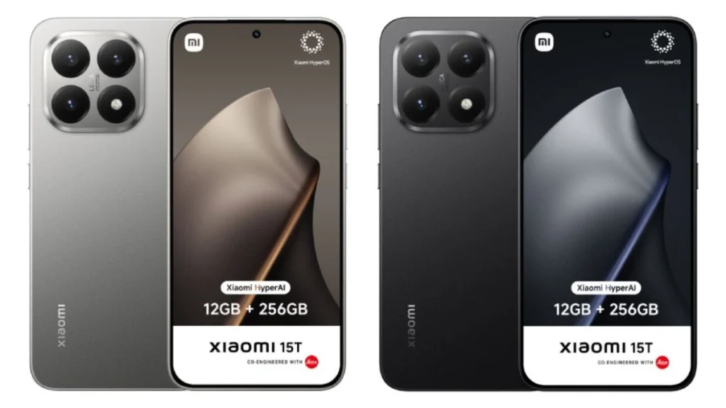 Xiaomi 15T Revealed Design Renders