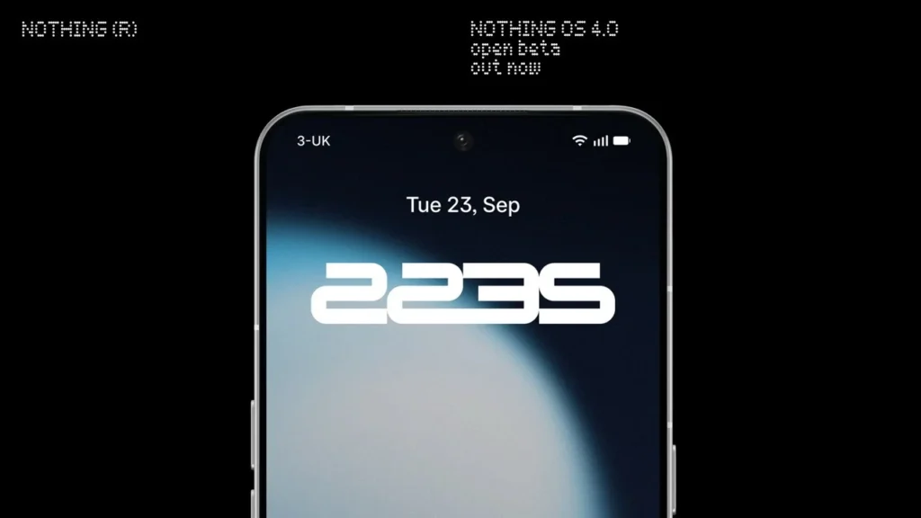 Nothing OS 4.0 Beta Home Screen